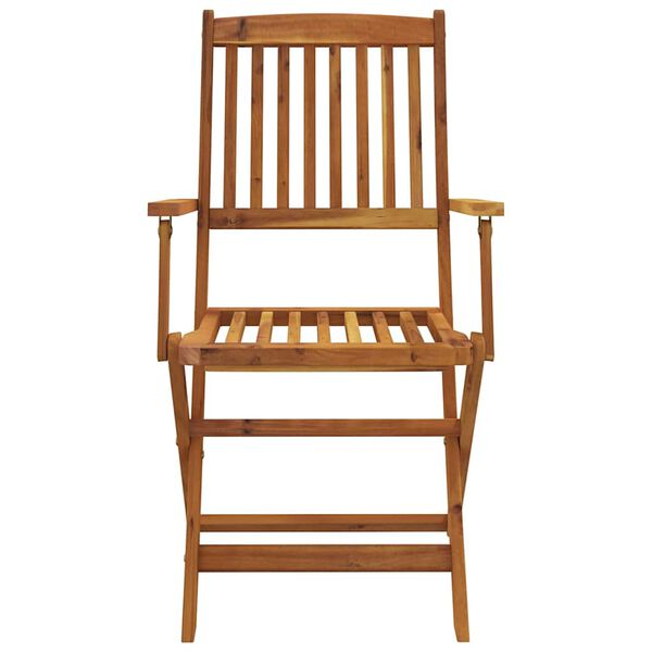 vidaXL 7 r&eacute;szes &ouml;sszecsukhat&oacute; t&ouml;m&ouml;r ak&aacute;cfa kerti &eacute;tkezőszett