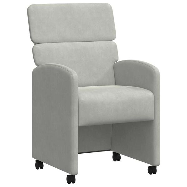 vidaXL Kerekes &Eacute;tkező Sz&eacute;kek 2 pcs Vil&aacute;gossz&uuml;rke 58 x 65 x 98 cm