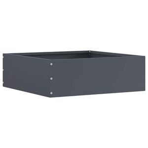 vidaXL Fűszeg&eacute;lyez&eacute;s 40 x 40 x 13 cm Ac&eacute;l Antracitsz&uuml;rke