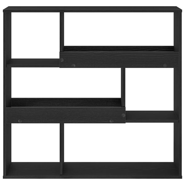 vidaXL K&ouml;nyvespolc Fekete t&ouml;lgy 100 x 33 x 94,5 cm Faanyag