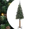 vidaXL Karcs&uacute; kar&aacute;csonyfa Z&ouml;ld 180 cm PVC &eacute;s t&ouml;m&ouml;r fenyőfa