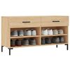 vidaXL sonoma t&ouml;lgy sz&iacute;nű szerelt fa cipőpolc 102x35x55 cm