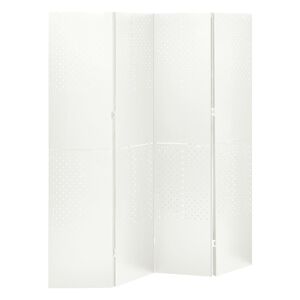 vidaXL feh&eacute;r ac&eacute;l 4-paneles t&eacute;relv&aacute;laszt&oacute; 160 x 180 cm