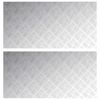 vidaXL L&eacute;pcsőfok N&eacute;gysz&ouml;gletes 2 pcs Ez&uuml;st 100 x 50 cm Alum&iacute;nium