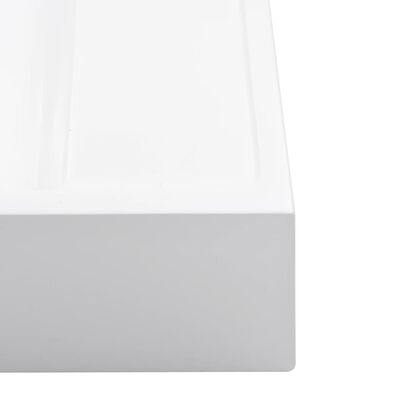 vidaXL fehér ásványöntvény/márványöntvény mosdókagyló 50x50x12,3 cm