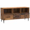 vidaXL TV szekr&eacute;ny fi&oacute;kkal Antik Fa 102 x 34,5 x 50 cm Szerelt Fa