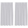 vidaXL Voile F&uuml;gg&ouml;ny 2 db Vil&aacute;gossz&uuml;rke 140 x 140 cm Poli&eacute;szter