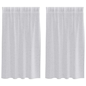 vidaXL Voile F&uuml;gg&ouml;ny 2 db Vil&aacute;gossz&uuml;rke 140 x 140 cm Poli&eacute;szter
