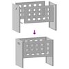 vidaXL Tűzrak&oacute; Barna 50 x 30 x 40 cm Ac&eacute;l