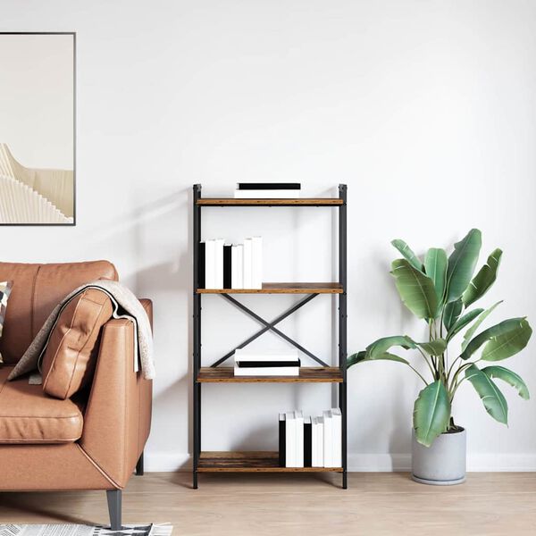 vidaXL K&ouml;nyvespolc R&eacute;gi fa 40 x 30 x 85 cm Faanyag