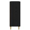 vidaXL Sz&eacute;f Fekete t&ouml;lgy 70 x 34 x 90 cm Faanyag