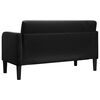 vidaXL fekete bársony loveseat kanapé 109 cm
