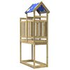 vidaXL J&aacute;t&eacute;k Torny Barna 52,5 x 110,5 x 215 cm Szil&aacute;rd Impregn&aacute;lt Fa