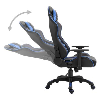 vidaXL kék műbőr gamer szék