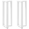 vidaXL 2 db T-alak&uacute; b&aacute;rasztall&aacute;b, feh&eacute;r, 40x35x(110-111) cm, ac&eacute;l