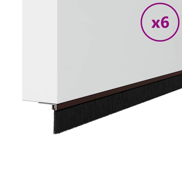 vidaXL &Ouml;ntapad&oacute; ajt&oacute; kefe t&ouml;m&iacute;t&eacute;sek 6 pcs Barna 100 cm