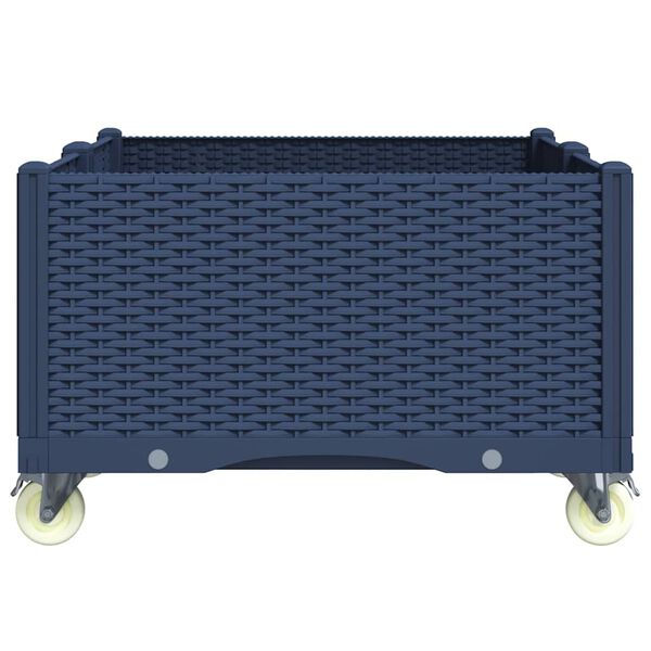 vidaXL k&eacute;ksz&uuml;rke polipropil&eacute;n r&aacute;csos kerekes &uuml;ltetől&aacute;da 100 x 80 x 54 cm