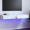 vidaXL feh&eacute;r TV-szekr&eacute;ny LED-vil&aacute;g&iacute;t&aacute;ssal 120 x 35 x 15,5 cm