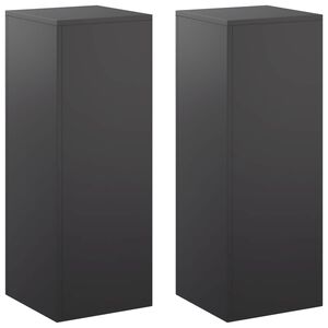 vidaXL N&ouml;v&eacute;ny&aacute;llv&aacute;ny 2 pcs Fekete 30 x 30 x 80 cm Ac&eacute;l