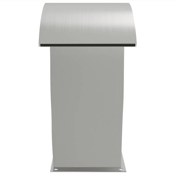 vidaXL 304-es rozsdamentes acél medenceszökőkút LED-ekkel 22x60x70 cm