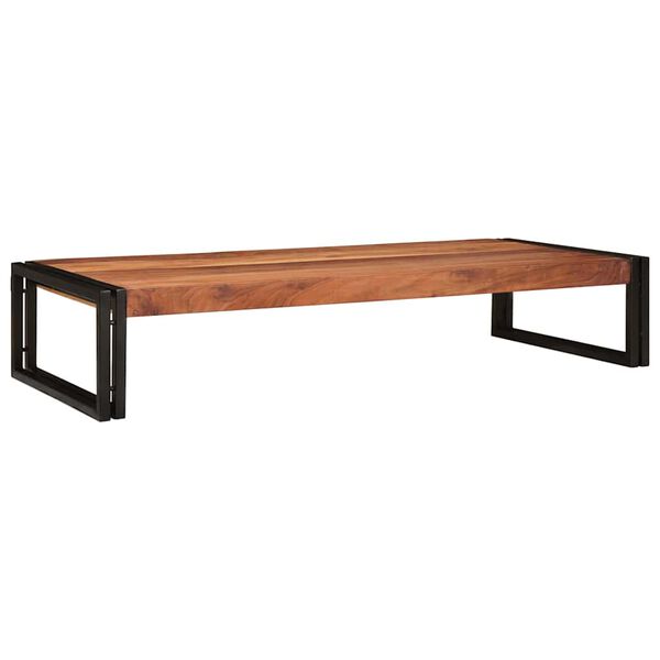 vidaXL F&uuml;rdőszobai polc polcokkal Barna 120 x 50 x 23 cm T&ouml;m&ouml;r Ak&aacute;cfa