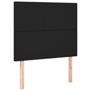 vidaXL fekete műbőr fejt&aacute;mla 80x5x118/128 cm