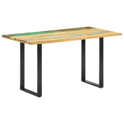 vidaXL tömör újrahasznosított fa étkezőasztal 140 x 70 x 76 cm