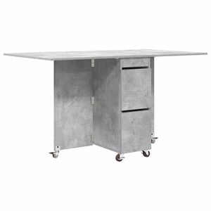 vidaXL &Eacute;tkezőasztal 2 pcs 140 x 80 x 77 cm Szerelt Fa Betonsz&uuml;rke
