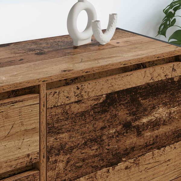 vidaXL TV szekr&eacute;ny fi&oacute;kkal &Ouml;reg fa 100 x 36 x 49.5 cm Faanyag