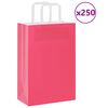 vidaXL 250 db r&oacute;zsasz&iacute;n pap&iacute;rzacsk&oacute;k foganty&uacute;kkal 21x11x31 cm