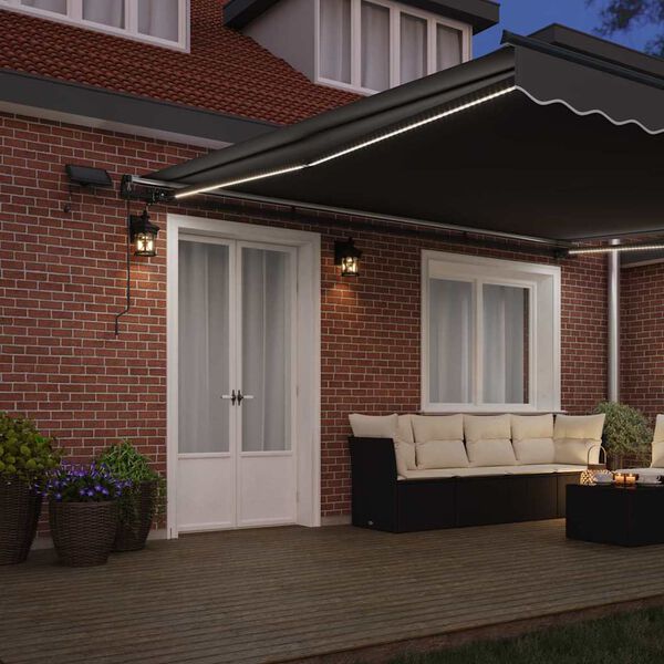 vidaXL Napernyő tartalmaz Antracit 5 × 3,5 m Fém