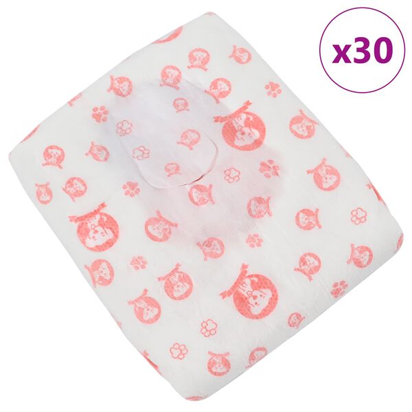 vidaXL Eldobhat&oacute; kutyapelenka női 30 pcs Feh&eacute;r M