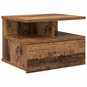 vidaXL Lebegő &eacute;jjeliszekr&eacute;ny fi&oacute;kkal &Ouml;reg fa 40 x 31 x 28 cm Faanyag