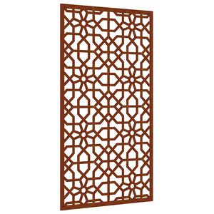 vidaXL m&oacute;r st&iacute;lus&uacute; corten ac&eacute;l kerti fald&iacute;sz 105 x 55 cm