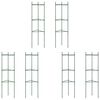 vidaXL 6 db ac&eacute;l &eacute;s polipropil&eacute;n paradicsomketrec 116 cm