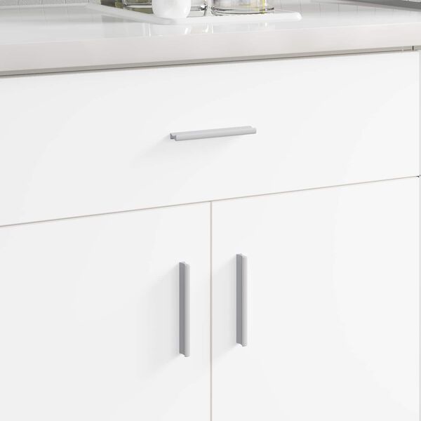 vidaXL Foganty&uacute; Egysz&iacute;nű 12 pcs Ez&uuml;st 105.7 x 7.4 x 15.5 mm Alum&iacute;nium