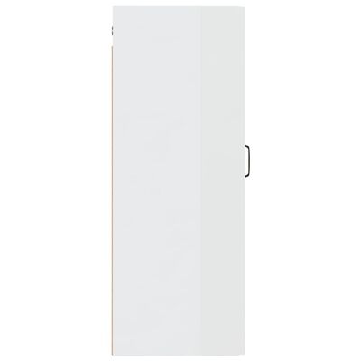 vidaXL magasfényű fehér szerelt fa függőszekrény 35 x 34 x 90 cm
