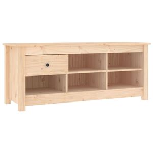vidaXL t&ouml;m&ouml;r fenyőfa cipősszekr&eacute;ny 110 x 38 x 45,5 cm