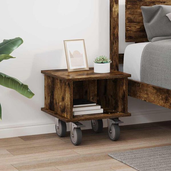 vidaXL TV &aacute;llv&aacute;ny F&uuml;st&ouml;lt t&ouml;lgy 37 x 35 x 35 cm Faanyag