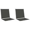 vidaXL &Uuml;l&eacute;s &eacute;s h&aacute;tt&aacute;mla p&aacute;rn&aacute;k 2 pcs Antracitsz&uuml;rke 47 x 45 x 2 cm