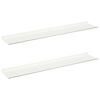 vidaXL Lebegő polc Falra szerelhető 2 pcs Feh&eacute;r 100 x 18 x 2,5 cm Ac&eacute;l