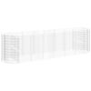 vidaXL horganyzott vas gabion magas&aacute;gy&aacute;s 400x100x100 cm