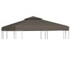 vidaXL t&oacute;psz&iacute;nű k&eacute;tszintes pavilon tetőponyva 310 g/m&sup2;, 3 x 3 m