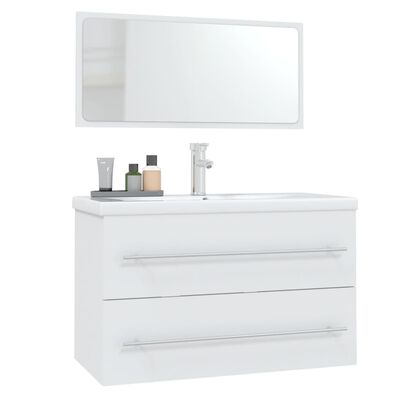 vidaXL 3 részes fehér fürdőszobai bútorgarnitúra