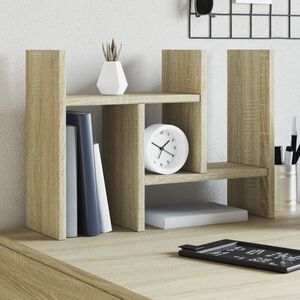 vidaXL sonoma sz&iacute;nű szerelt fa asztali szervező 34,5 x 15,5 x 35,5 cm