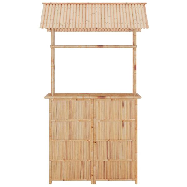 vidaXL 3 részes bambusz bárszett