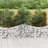vidaXL 50 db &iacute;ves horganyzott vas gabion kos&aacute;r 200x30x60/80 cm
