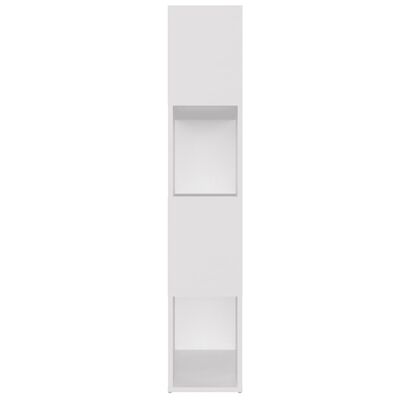 vidaXL fehér forgácslap térelválasztó könyvszekrény 80 x 24 x 124,5 cm