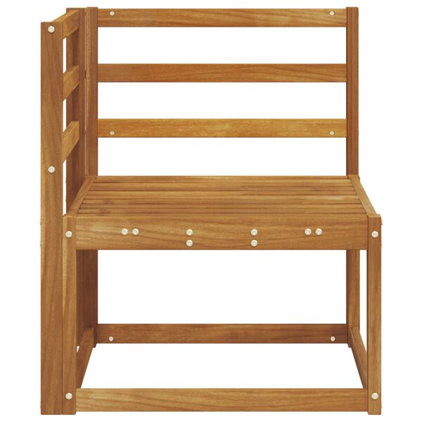 vidaXL K&uuml;lt&eacute;ri Sarokkanap&eacute; T&ouml;m&ouml;r Ak&aacute;cfa Term&eacute;szetes 63 x 63 x 73 cm