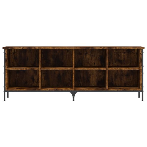 vidaXL f&uuml;st&ouml;s t&ouml;lgy sz&iacute;nű szerelt fa cipősszekr&eacute;ny 131 x 35 x 50 cm